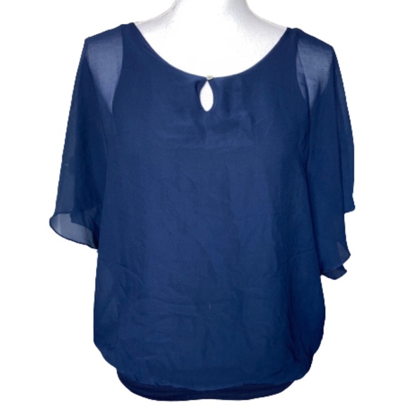 TOM TAILOR blue blouse - Picture 1 of 8